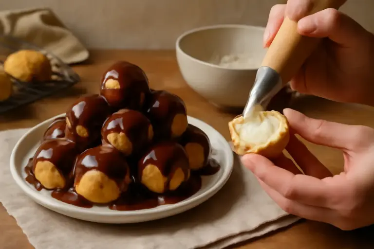 Profiteroles fatti in casa morbidi e ripieni: il trucco dei pasticceri per bignè sempre gonfi