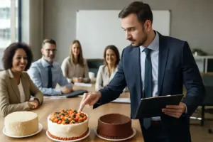 Come scegliere la torta ideale per una festa aziendale? La regola da non trascurare