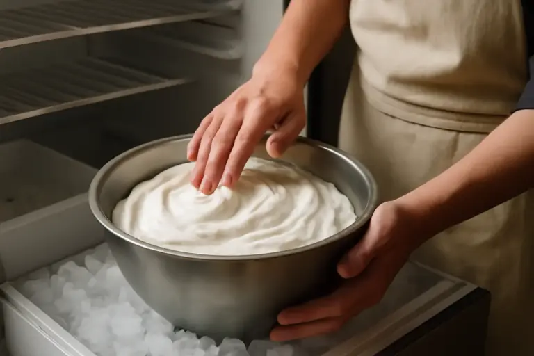 Come si raffredda correttamente la crema chantilly? Il gesto che conserva la morbidezza