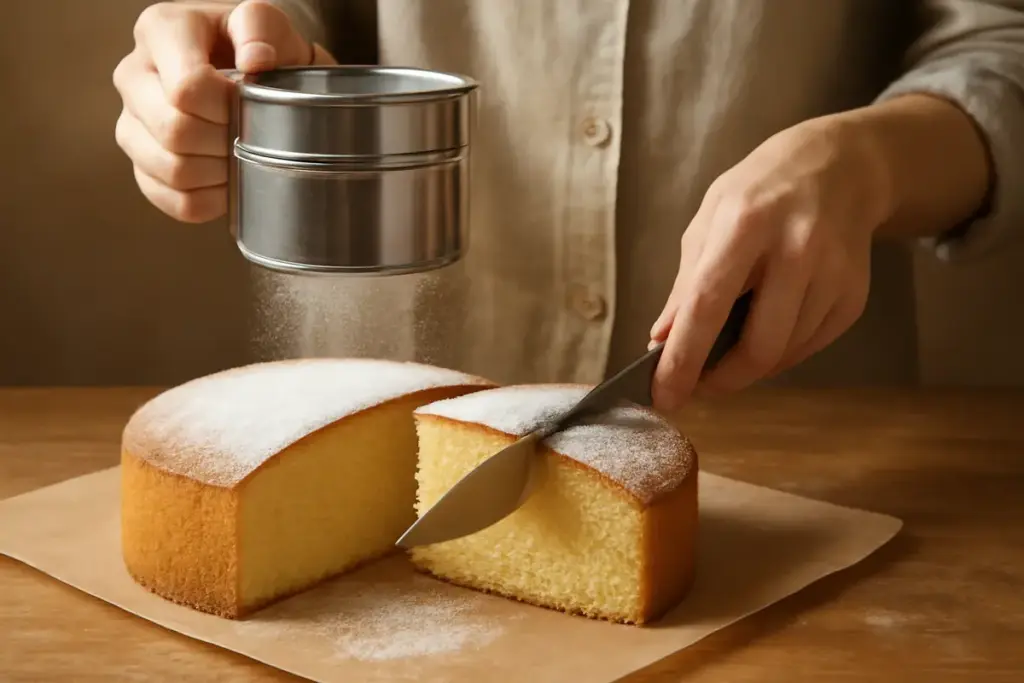 Perché si setaccia la farina nei dolci artigianali? Il beneficio che si nota già al taglio