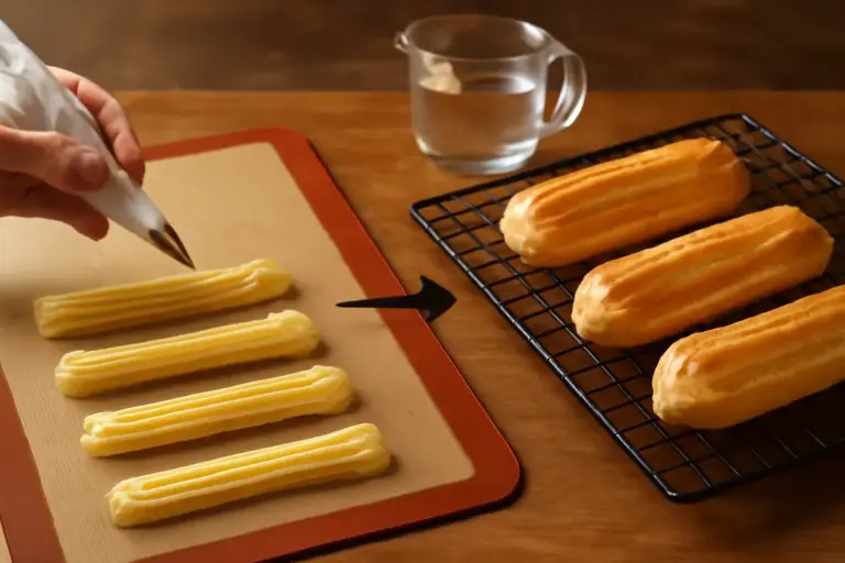 Pasta choux senza errori: l’idratazione che cambia la forma delle tue eclairs