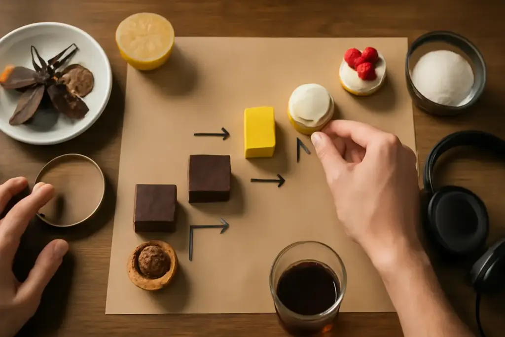 Come costruire un percorso di degustazione dolce? Il metodo che coinvolge tutti i sensi
