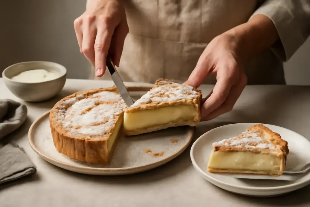 Torta della nonna: come ottenere la crema che non cola fuori al taglio
