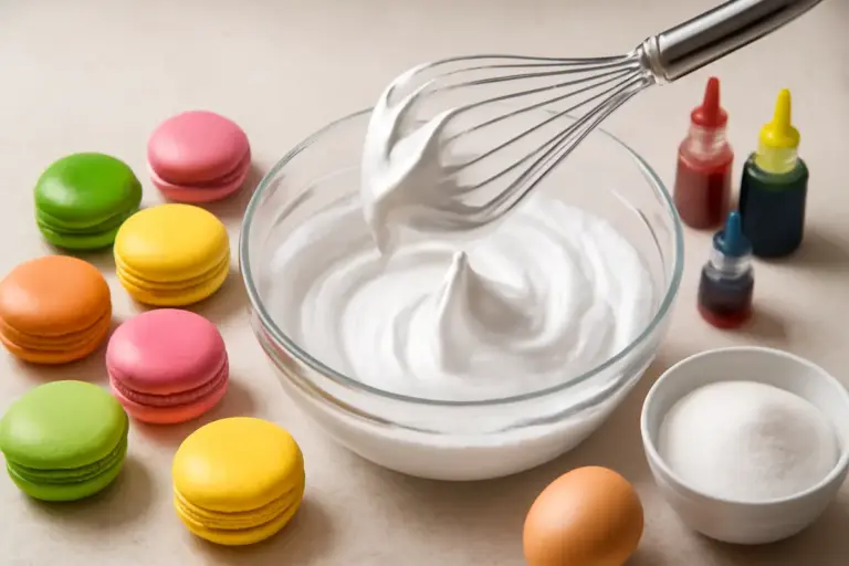 Come preparare macarons dai colori vivaci: il dettaglio sulla meringa che evita sfumature spente