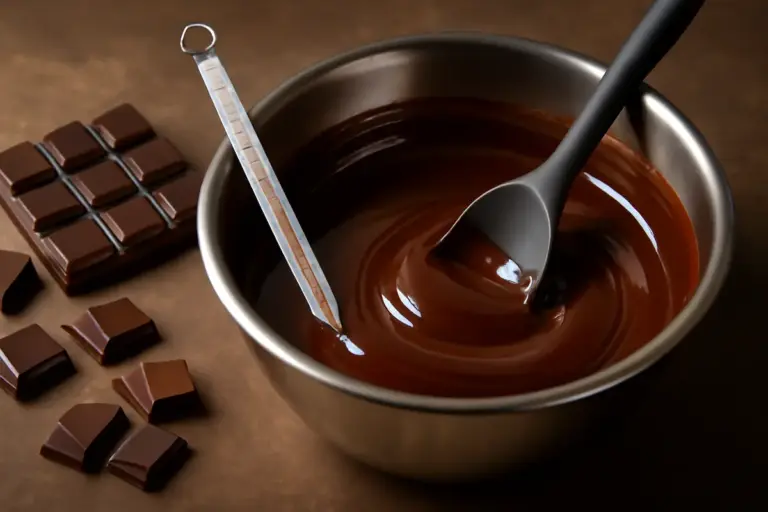 Temperatura ideale per sciogliere il cioccolato fondente: perché incide sulla lucentezza finale
