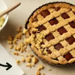 Crostata con bordi che scendono in forno: come riposo e spessore aiutano a mantenere la forma