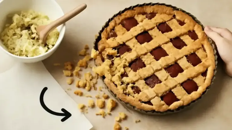 Crostata con bordi che scendono in forno: come riposo e spessore aiutano a mantenere la forma