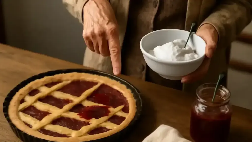 Crostata con confettura che bolle e fuoriesce: come quantità e bordo della frolla influenzano la cottura